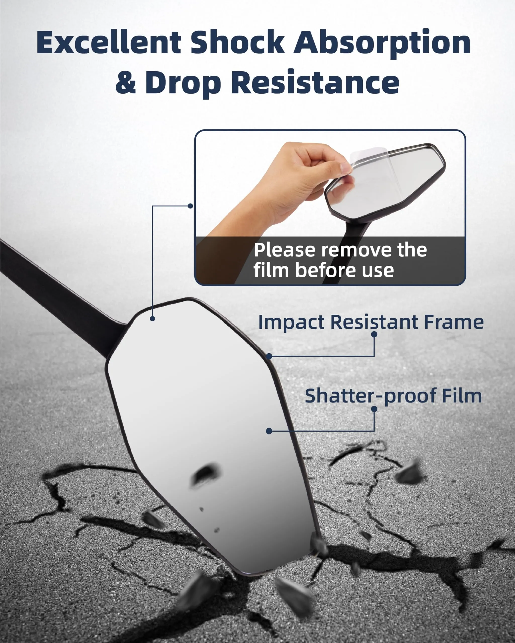 Octa Bike Mirrors (2 pcs ) - Ebike safety mirrors L/R