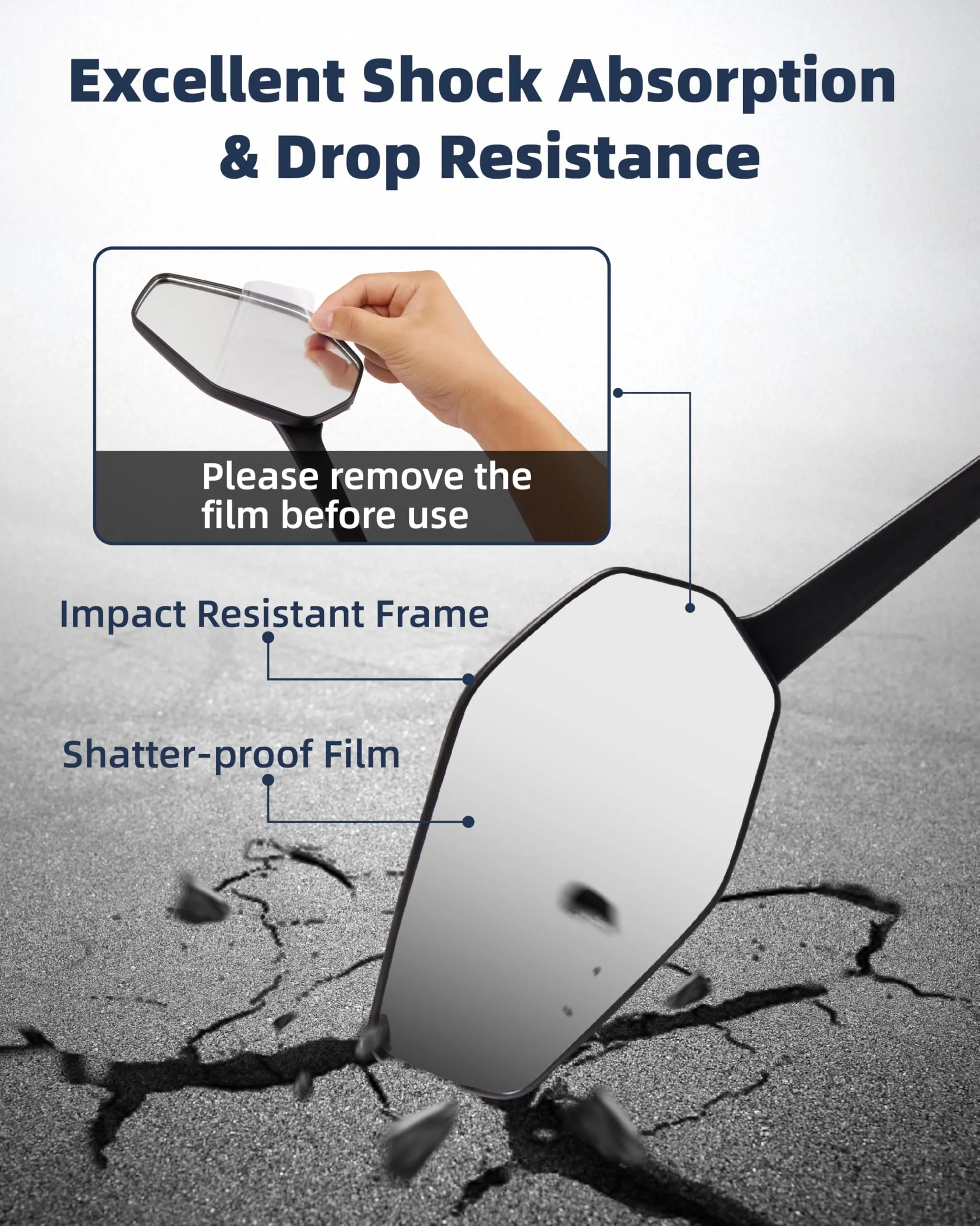Octa Bike Mirrors (2 pcs ) - Ebike safety mirrors L/R