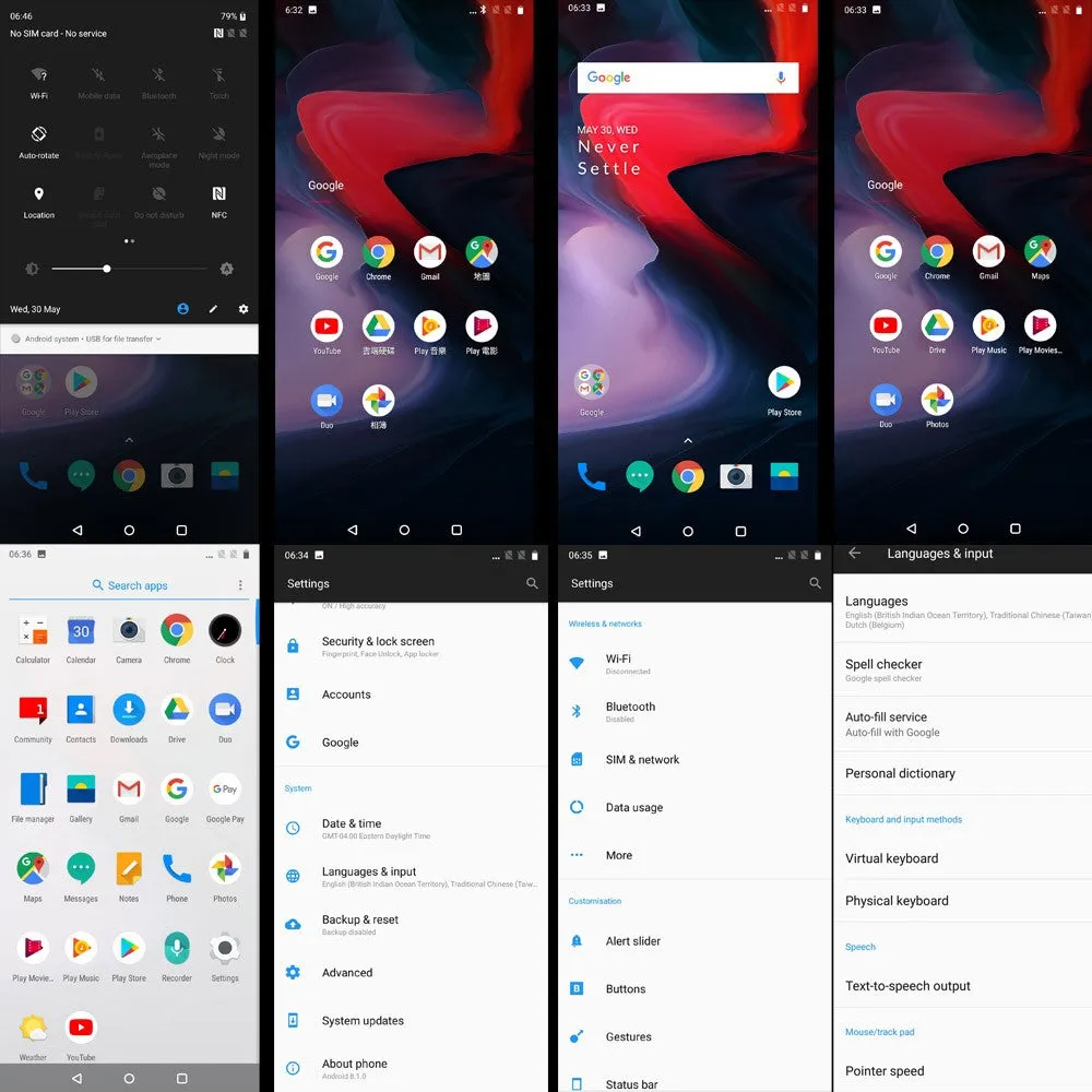Original OnePlus 6 6.28-inch Notch Display 8GB 256GB Snapdragon Dual Camera Face Unlock Smartphone