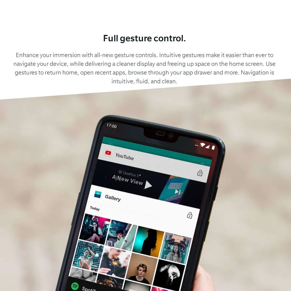 Original OnePlus 6 6.28-inch Notch Display 8GB 256GB Snapdragon Dual Camera Face Unlock Smartphone
