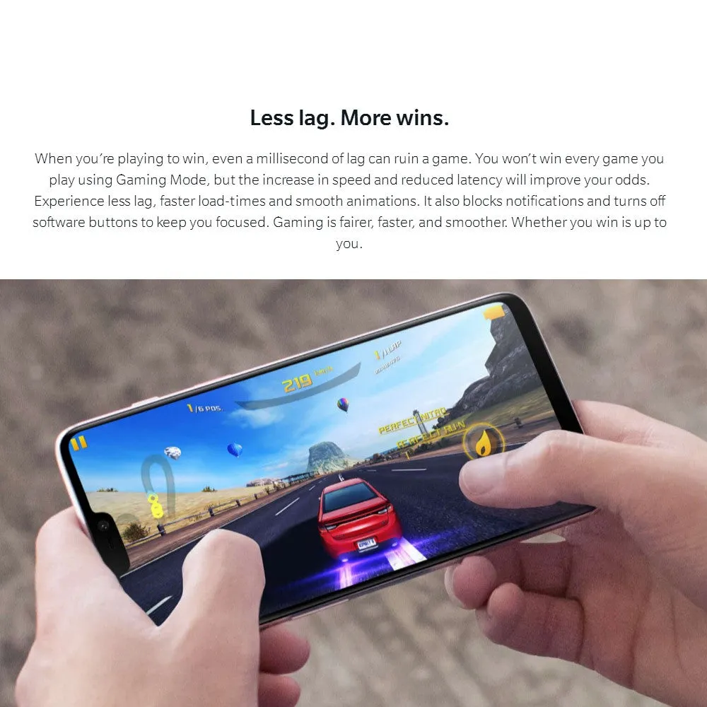 Original OnePlus 6 6.28-inch Notch Display 8GB 256GB Snapdragon Dual Camera Face Unlock Smartphone