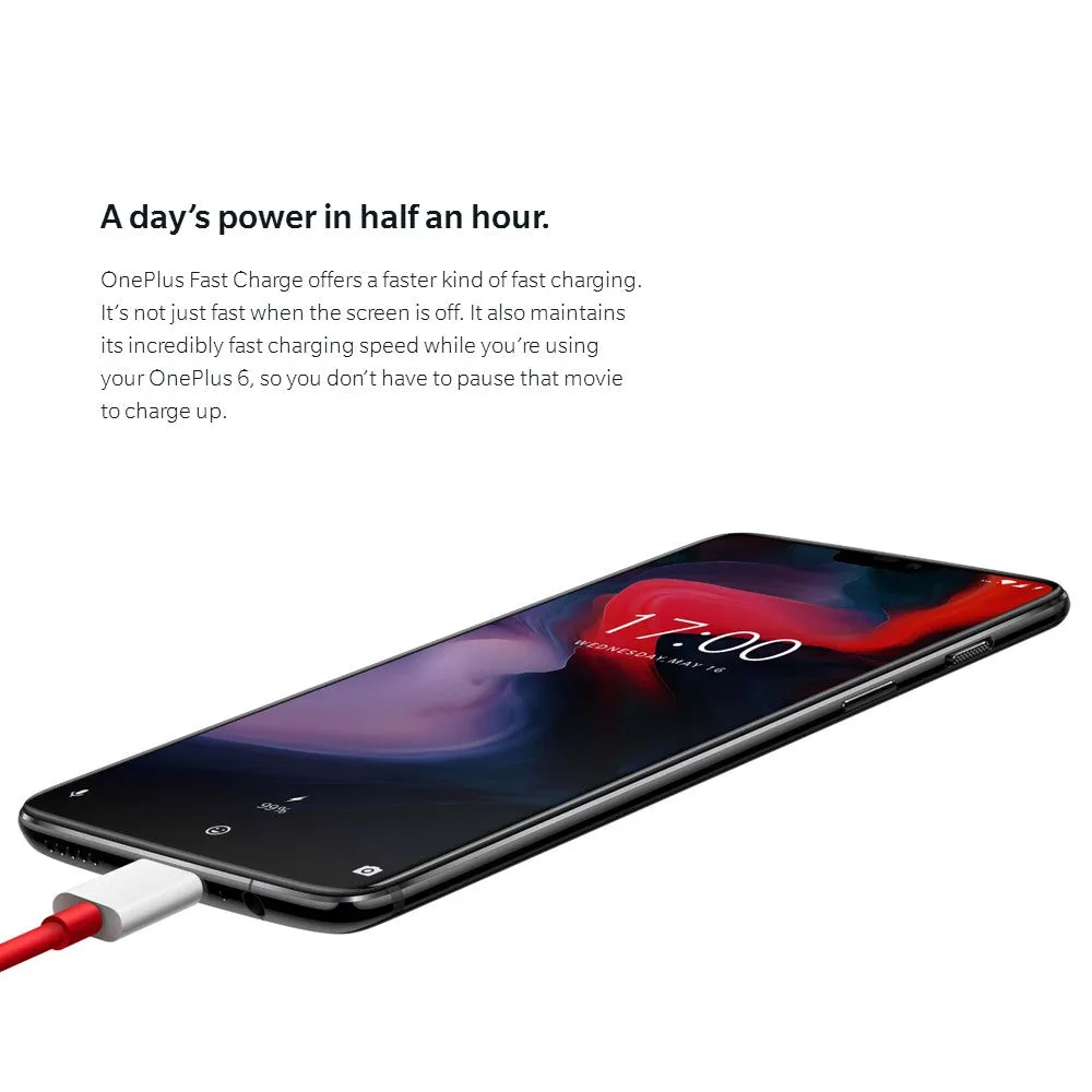 Original OnePlus 6 6.28-inch Notch Display 8GB 256GB Snapdragon Dual Camera Face Unlock Smartphone