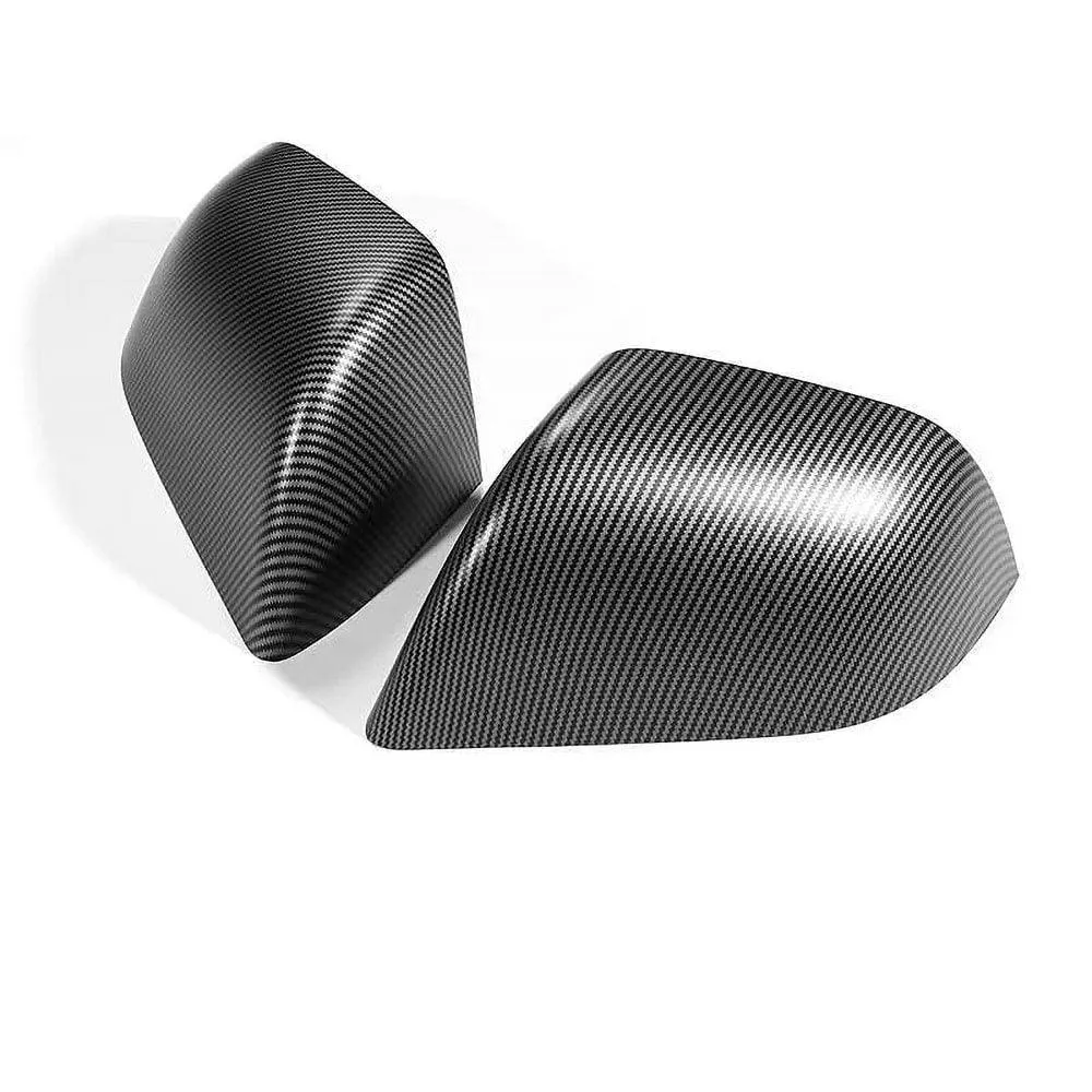 Real Carbon Fiber Mirror Overlays (1 pair) For Model 3 & Y Highland