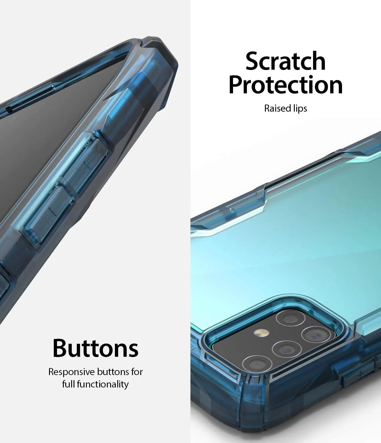 Samsung Galaxy A51 Back Cover Case | Fusion X Design - Space Blue
