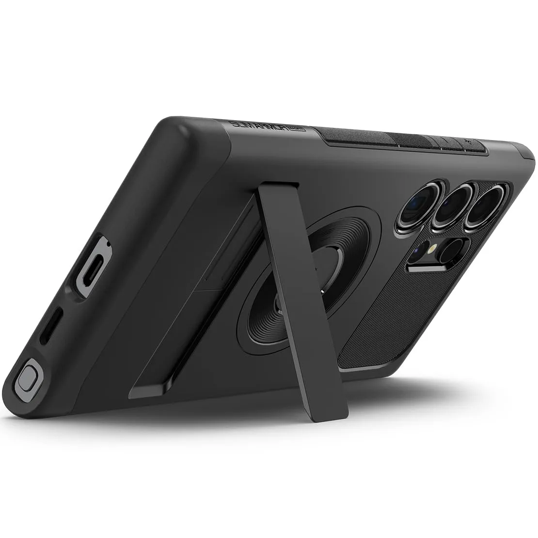 Spigen Slim Armor MagFit for Samsung Galaxy S24 ULTRA case cover with Kickstand MagSafe compatible (2024) - Black