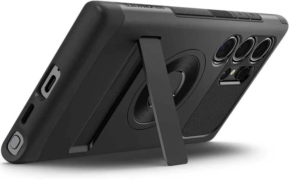 Spigen Slim Armor MagFit for Samsung Galaxy S24 ULTRA case cover with Kickstand MagSafe compatible (2024) - Black