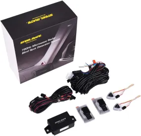 STEEL MATE Universal Car Blind Spot Detection System BSD Lane Change Assistant LCA, Auto Safety Monitoring Assistants