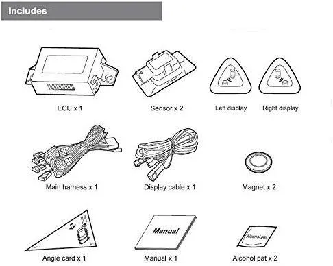 STEEL MATE Universal Car Blind Spot Detection System BSD Lane Change Assistant LCA, Auto Safety Monitoring Assistants
