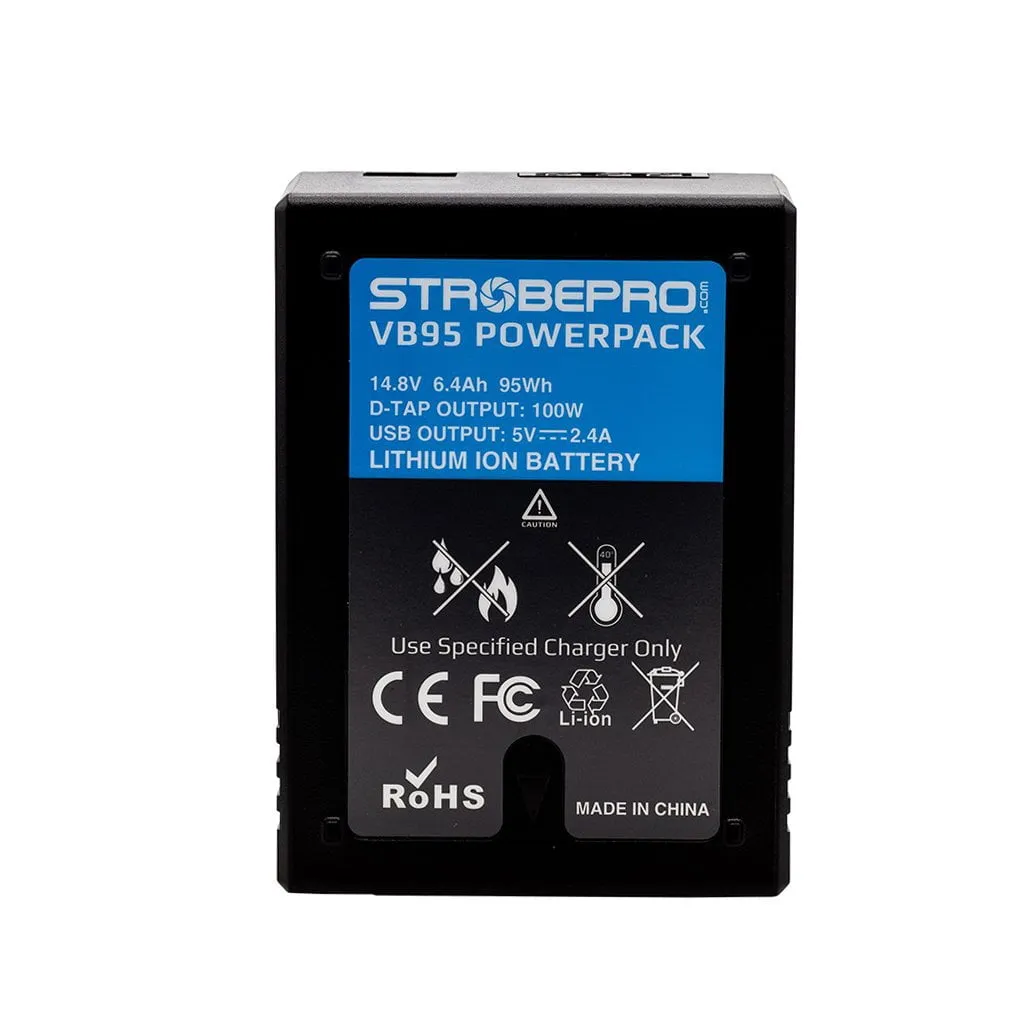 Strobepro VB95 95Wh 14.8V Li-on V-Mount Battery