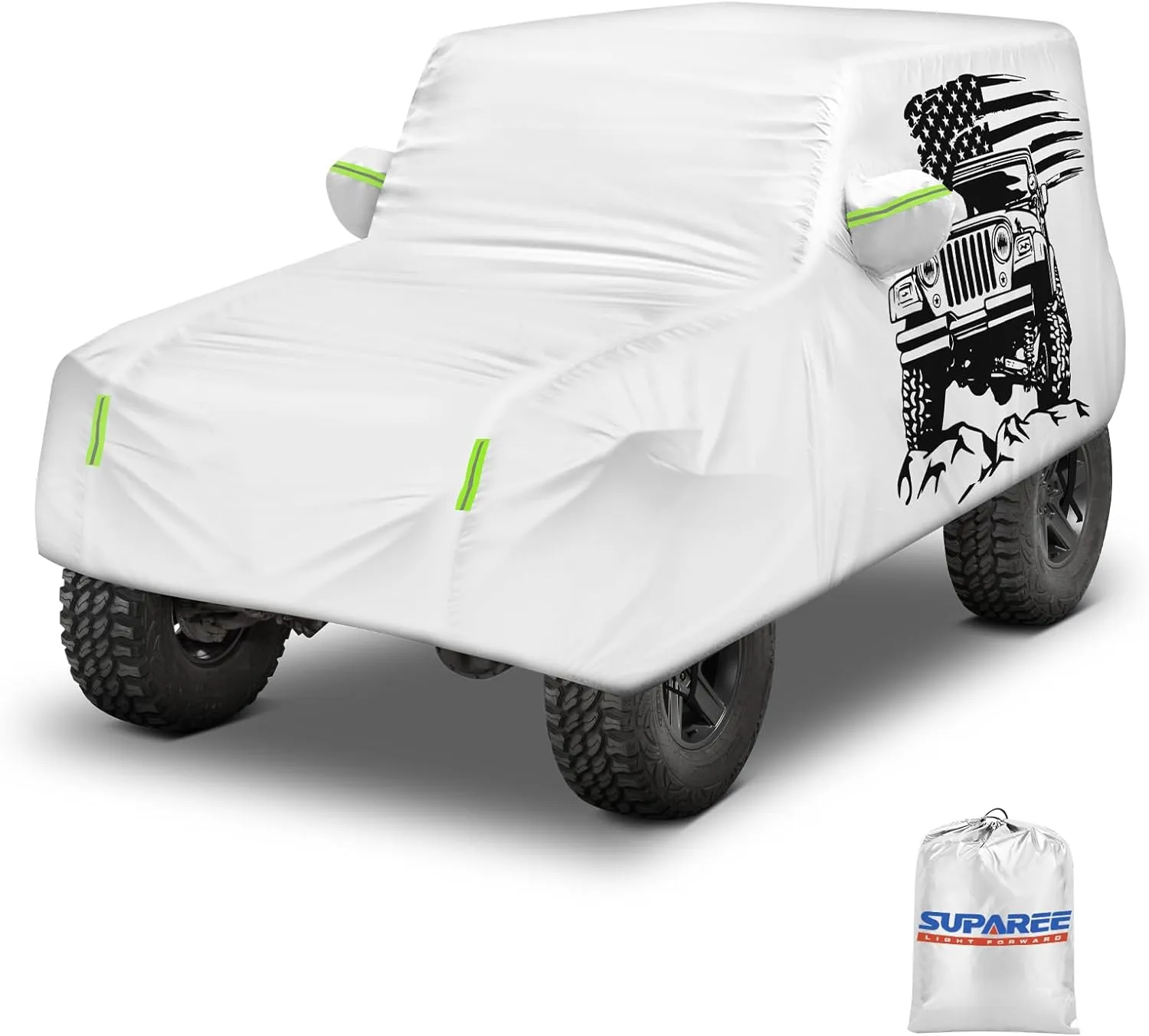Suparee New Jeep Full Cover Waterproof for 1976-2006 Wrangler TJ YJ 2 Door