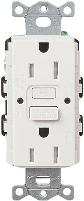 Tamper-Resistant Self Testing GFCI Receptacles - Satin Color 15A 125V | SCR-15-GFST-XX