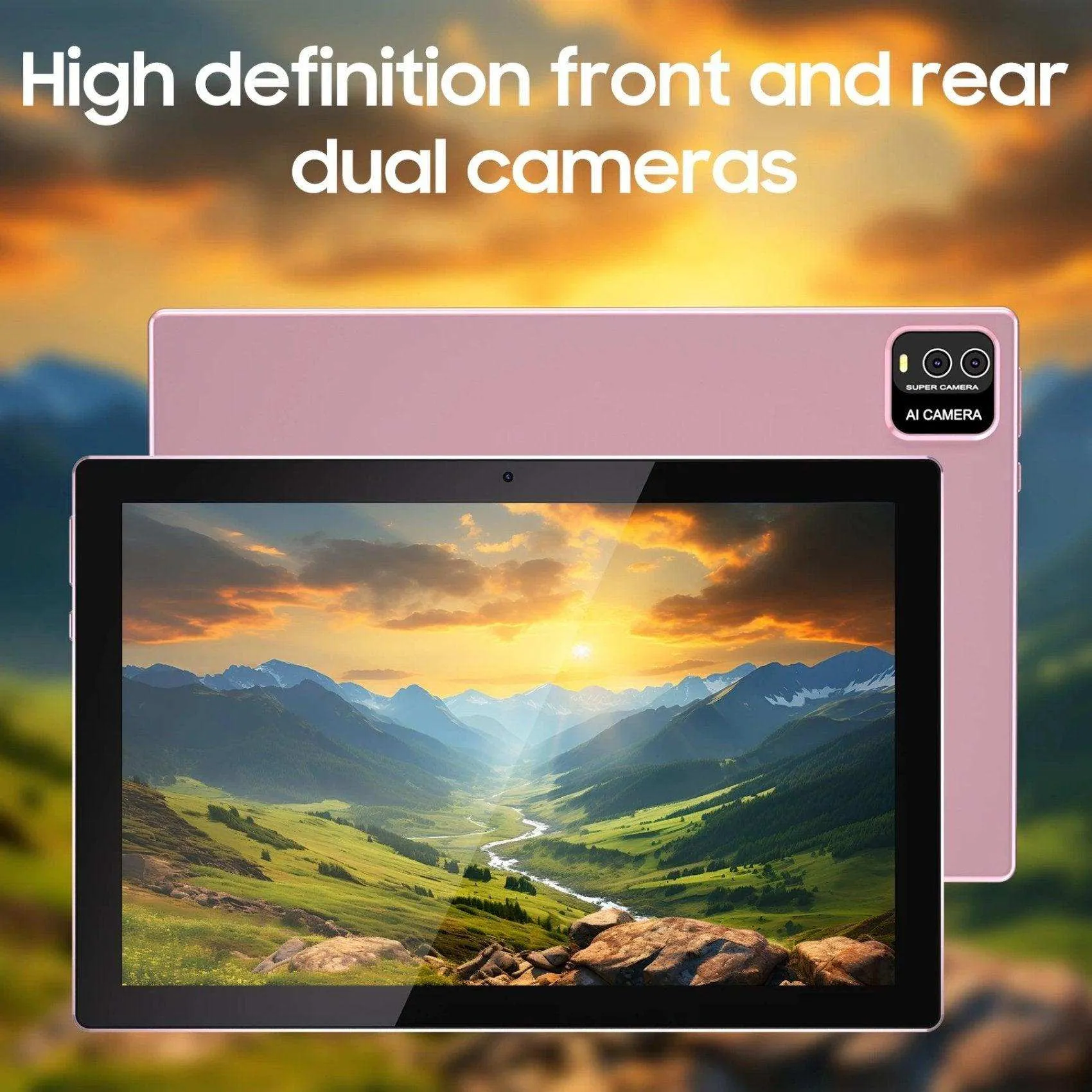 TUTT CP20 2 in 1 Tablet 10.1 Inch FHD Android 13 with Keyboard, Mouse, Case, Stylus, 128GB ROM 12GB RAM, Dual Camera, Quad Core | 128GB SanDisk Pro 5-in-1 Kit