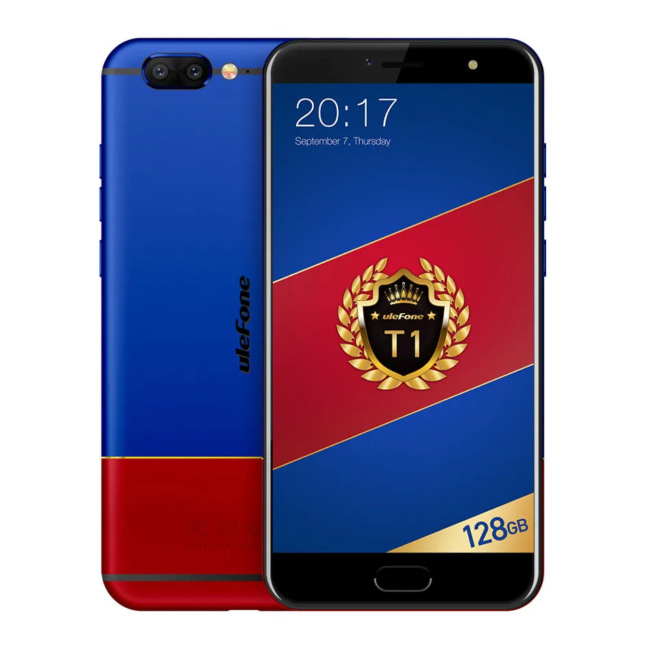 Ulefone T1 6 GB RAM 128 GB ROM FHD mobile phone Android 7.0 Octa Core fingerprint 4G Global Smartphone