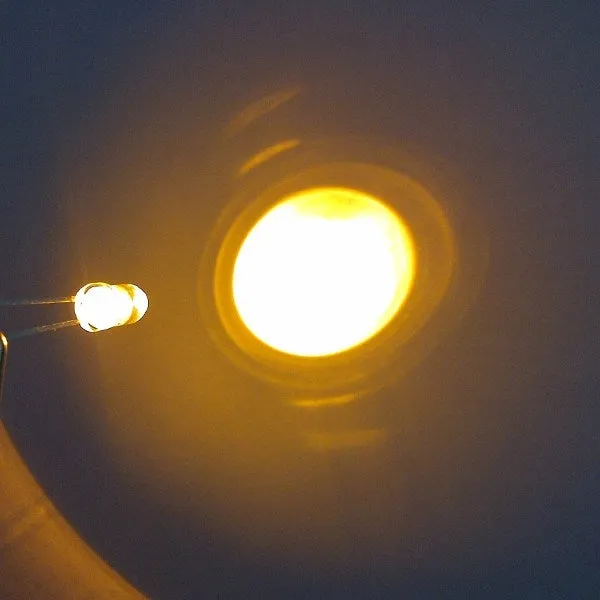 Yellow 5mm Water Clear LED - 15deg - 17500mCd