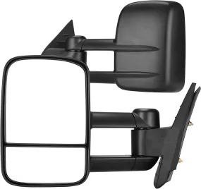 YITAMOTOR® 2007-2013 Chevy Silverado 1500 Avalanche, 2007-2014 GMC Yukon XL 1500/2500 Sierra 2500 HD/3500 HD Towing Mirrors