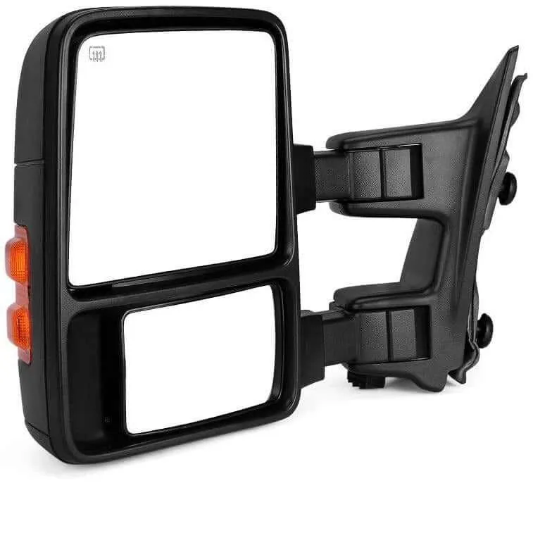 YITAMOTOR® Driver Left Side Towing Mirrors for 2008-2016 Ford F250 F350 F450 F550 Super Duty, Power Adjusted Plane Mirror