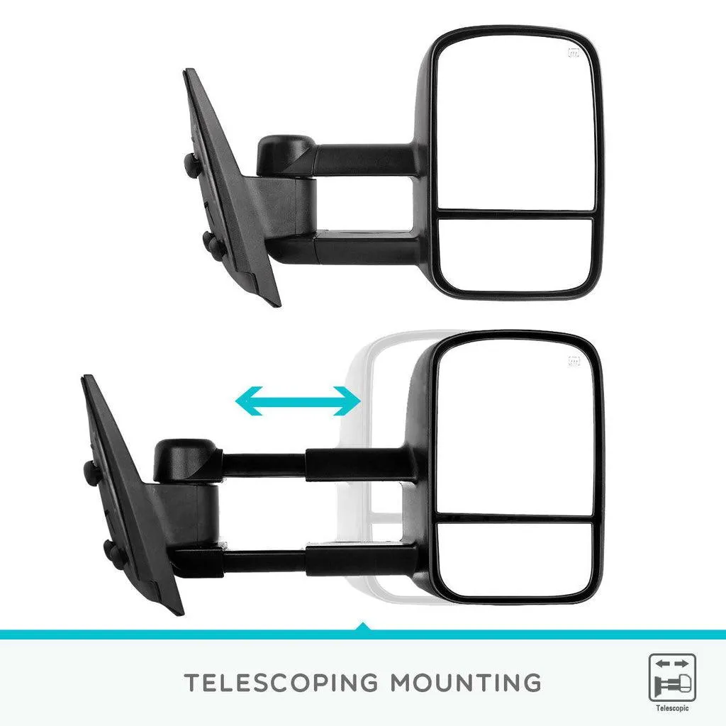 YITAMOTOR® Power-heated Tow Mirrors For 2007-2013 Chevy Silverado/GMC Sierra 1500, 2008-2014 2500/3500